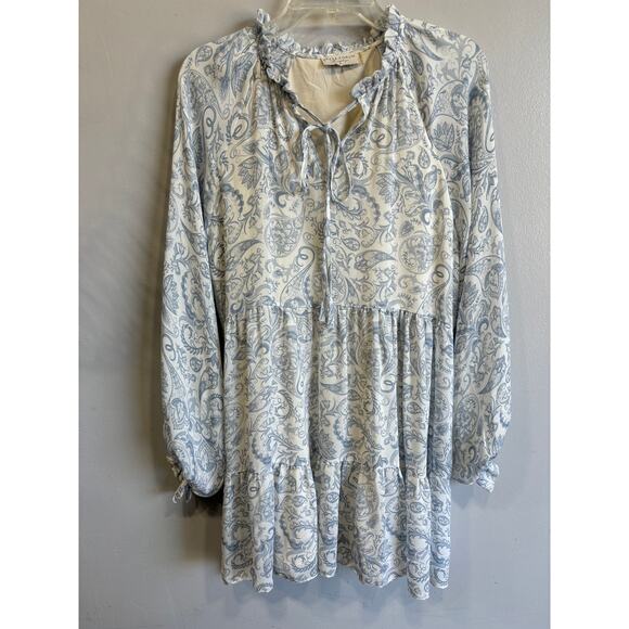 Dress Forum Tiered Boho Dress Womens Small Fairycore Peasant Romantic - Picture 1 of 4